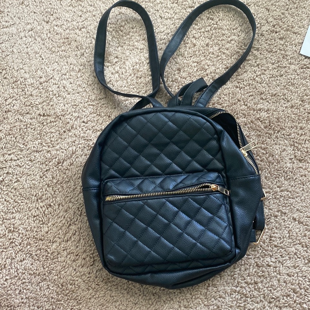 Black Mini Backpack